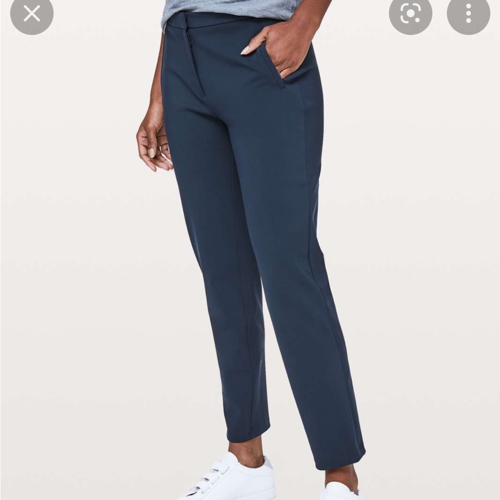 Lululemon on the move work trouser true navy size 10